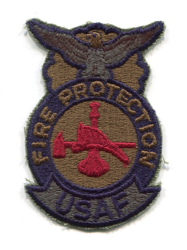 United States Air Force USAF Fire Protection Firefighter Military Patch No State Affiliation