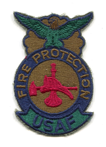 United States Air Force USAF Fire Protection Firefighter Military Patch No State Affiliation