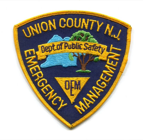Union County Office of Emergency Management OEM Fire EMS Patch New Jersey NJ