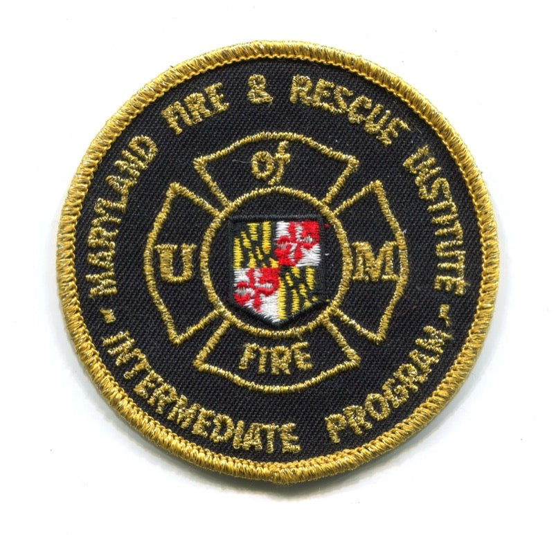 University of Maryland Fire and Rescue Institute Intermediate Program Patch Maryland MD