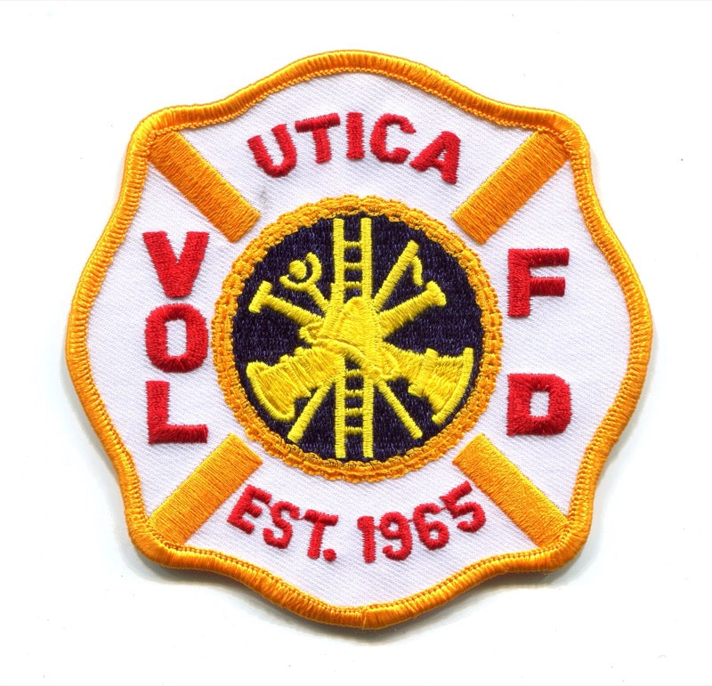 Utica Volunteer Fire Department Patch Wisconsin WI