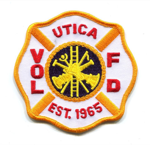 Utica Volunteer Fire Department Patch Wisconsin WI