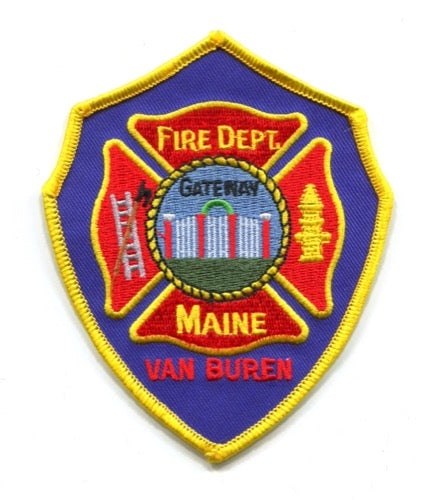 Van Buren Fire Department Patch Maine ME