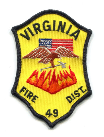 Virginia Fire District 49 Department Patch Unknown State