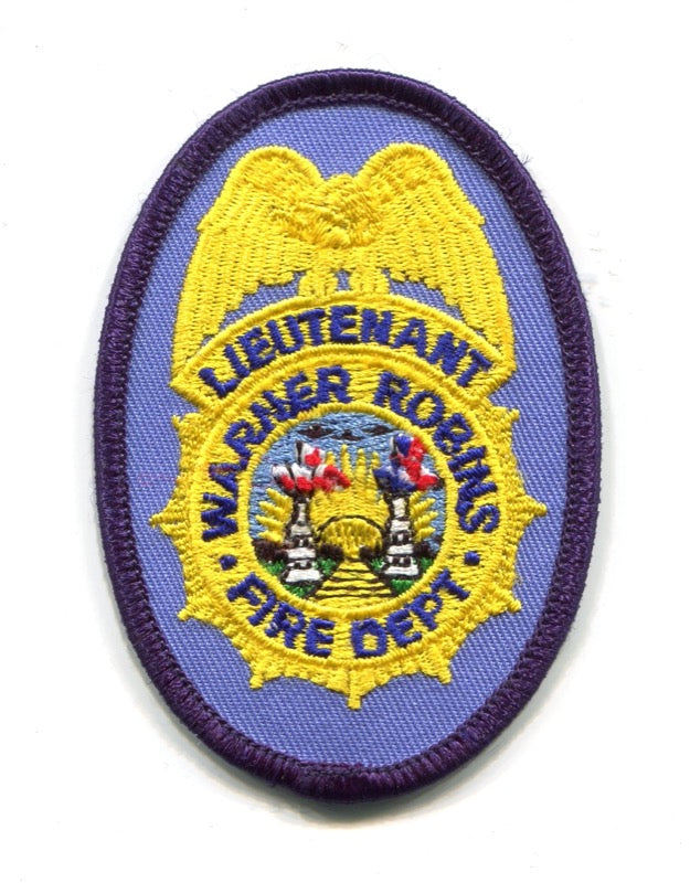Warner Robins Fire Department Lieutenant Patch Georgia GA