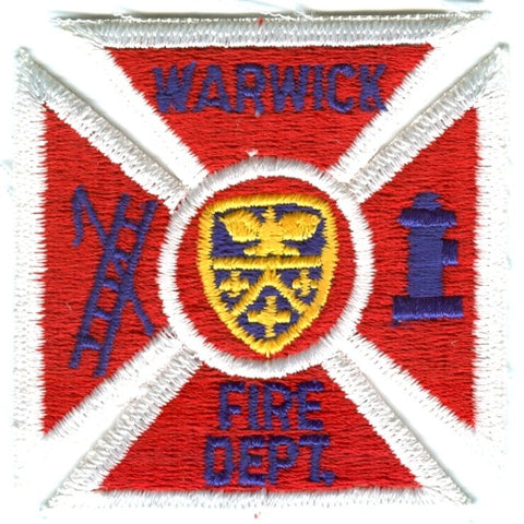 Warwick Fire Department Patch Rhode Island RI