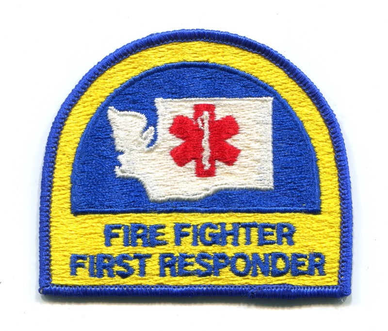 Washington State Fire Fighter First Responder EMS Patch Washington WA