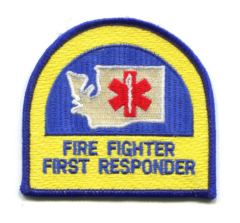 Washington State Fire Fighter First Responder EMS Patch Washington WA