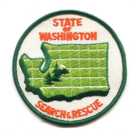 Washington State Search and Rescue SAR Patch Washington WA