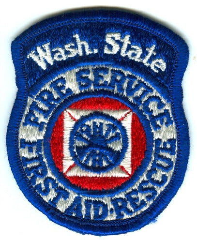 Washington State Fire Service First Aid Rescue Patch Washington WA