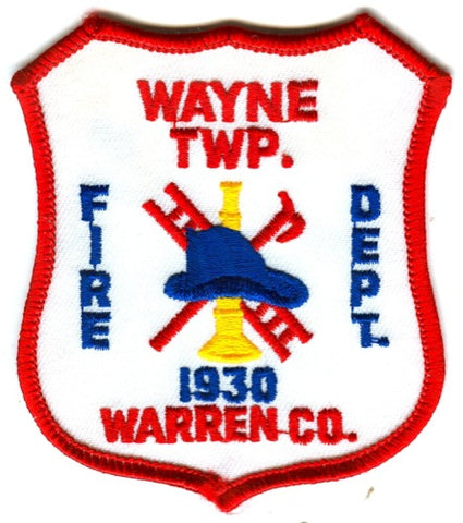 Wayne Township Fire Department Warren County Patch Ohio OH