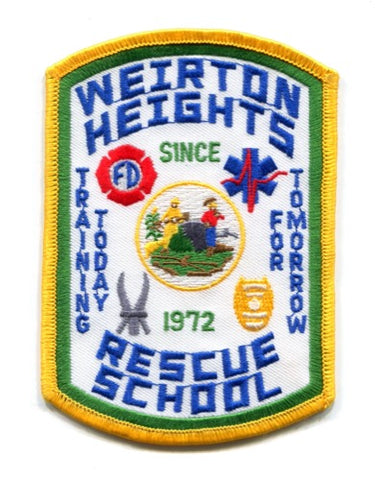 Weirton Heights Rescue School Fire Department EMS Patch West Virginia WV