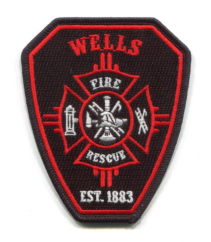 Wells Fire Rescue Department Patch Minnesota MN