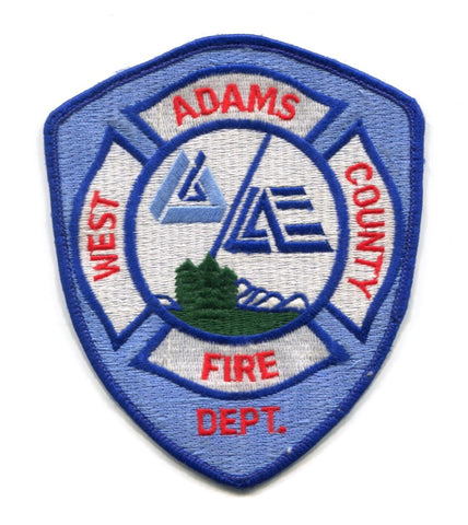 West Adams County Fire Department Patch Colorado CO v2 DEFUNCT
