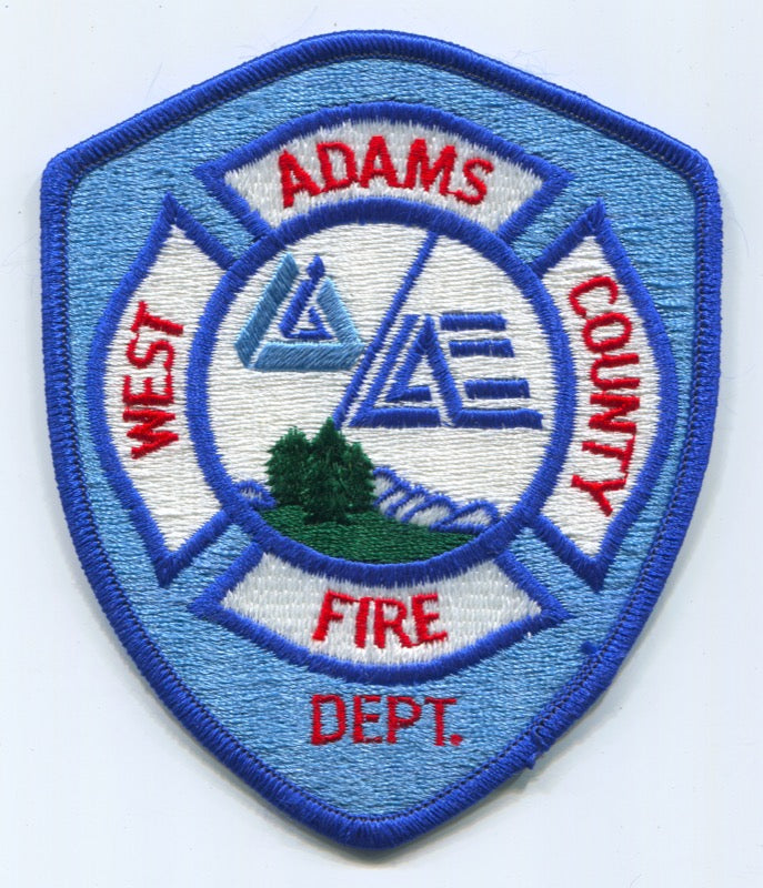 West Adams County Fire Department Patch Colorado CO