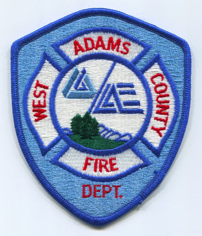 West Adams County Fire Department Patch Colorado CO