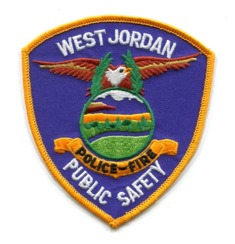West Jordan Public Safety Department Police Fire Patch Utah UT