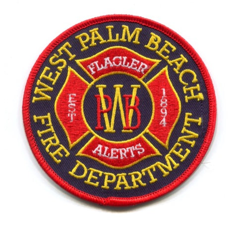 West Palm Beach Fire Department Patch Florida FL