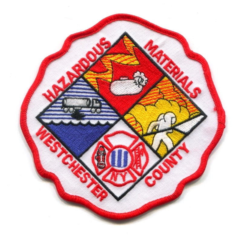 Westchester County Fire Department Hazardous Materials HazMat Patch New York NY