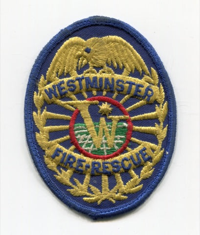 Westminster Fire Rescue Department Patch Colorado CO