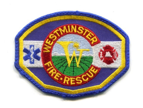 Westminster Fire Rescue Department Patch Colorado CO v2 USED