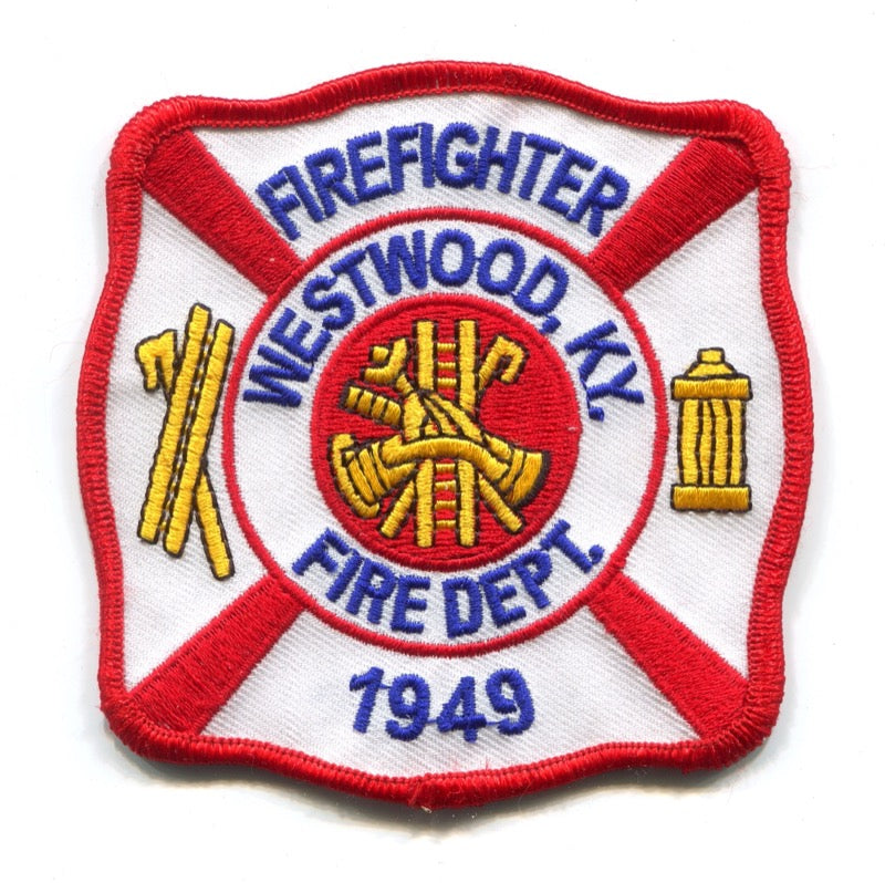 Westwood Fire Department Firefighter Patch Kentucky KY