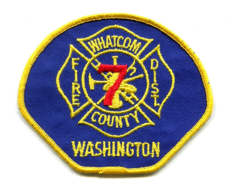 Whatcom County Fire District 7 Patch Washington WA