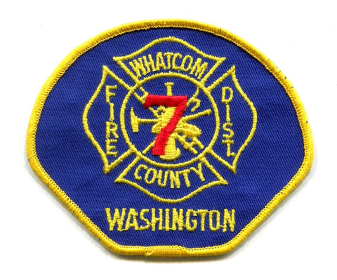 Whatcom County Fire District 7 Patch Washington WA