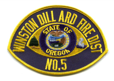 Winston Dillard Fire District 5 Patch Oregon OR