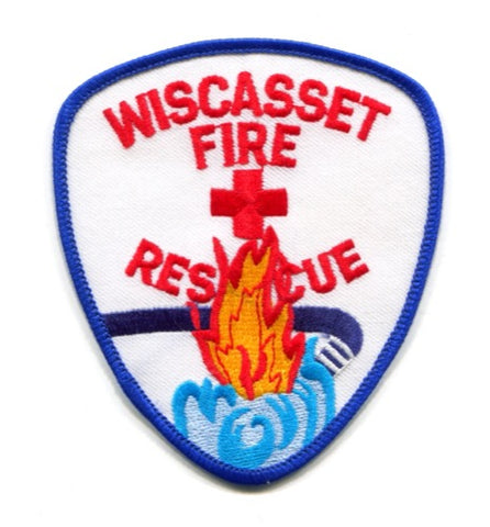 Wiscasset Fire Rescue Department Patch Maine ME