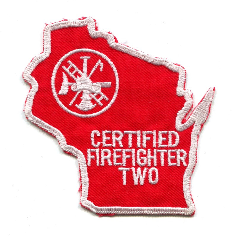 Wisconsin State Certified Firefighter Two Patch Wisconsin WI