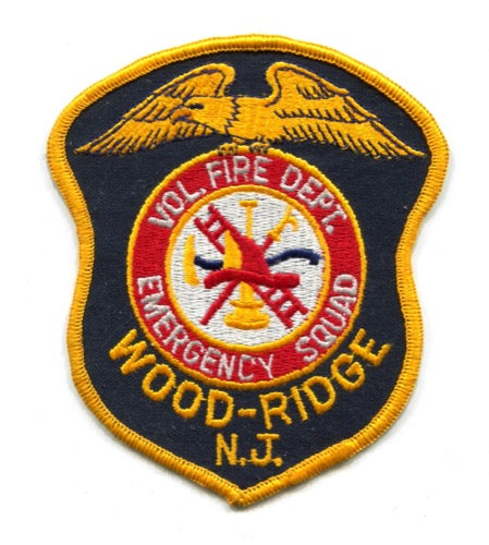 Wood-Ridge Volunteer Fire Department Emergency Squad Patch New Jersey NJ