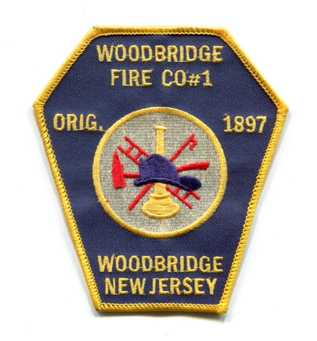 Woodbridge Fire Company Number 1 Patch New Jersey NJ