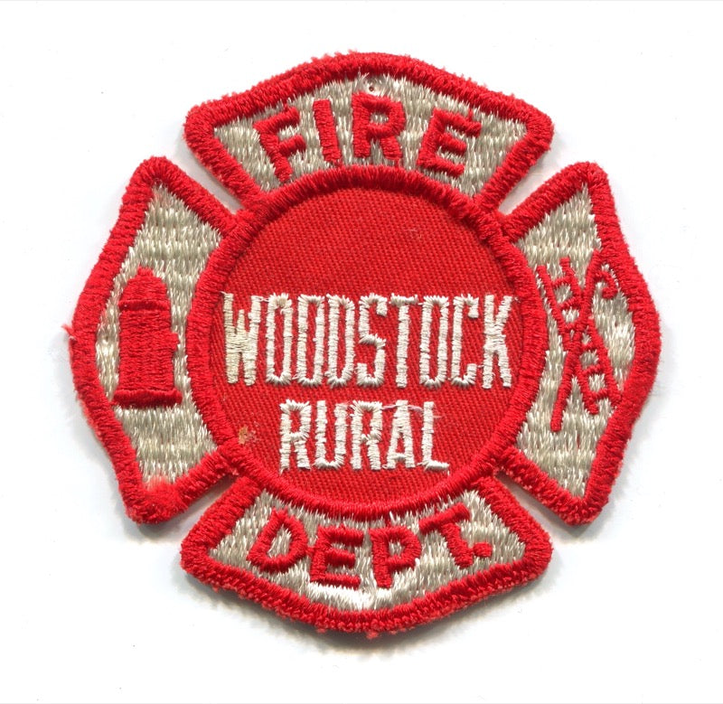 Woodstock Rural Fire Department Patch Illinois IL