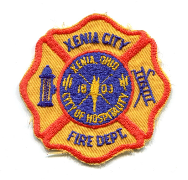 Xenia City Fire Department Patch Ohio OH v2
