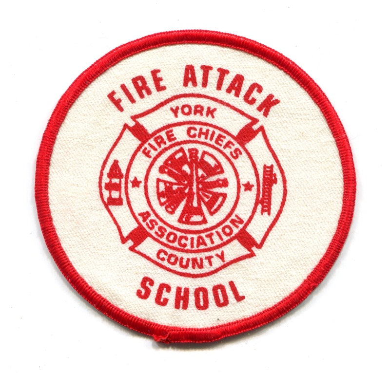 York County Fire Chiefs Association Fire Attack School Patch Pennsylvania PA