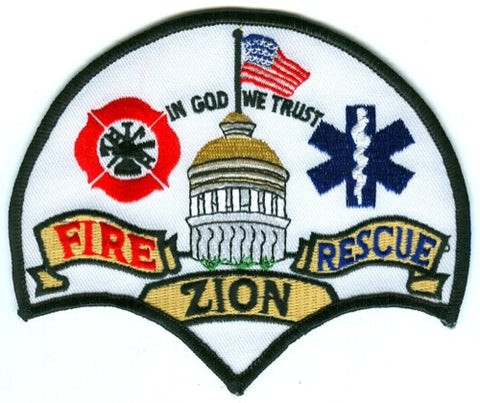 Zion Fire Rescue Department Patch Illinois IL