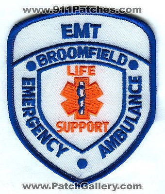 Broomfield Emergency Ambulance EMT EMS Fire Patch Colorado CO Patches DEFUNCT SKUB2
