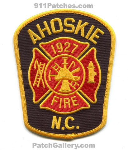 Ahoskie Fire Department Patch North Carolina NC