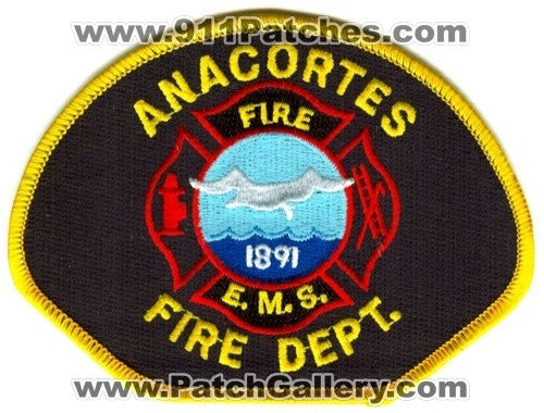 Anacortes Fire Department Patch Washington WA v2