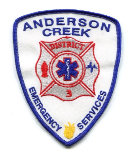 Anderson Creek Emergency Services District 3 Fire EMS Patch North Carolina NC