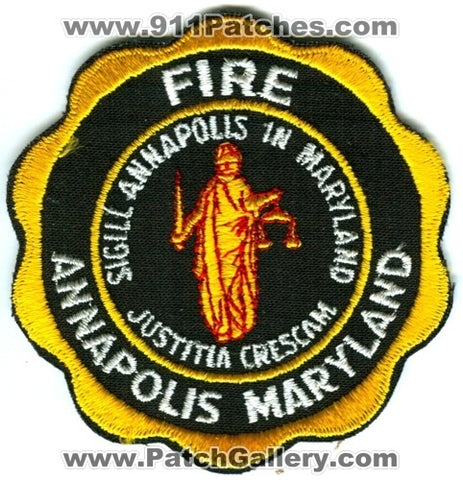 Annapolis Fire Department Patch Maryland MD