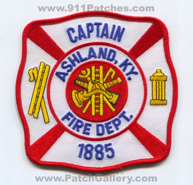 Ashland Fire Department Captain Patch Kentucky KY