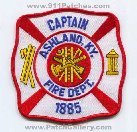 Ashland Fire Department Captain Patch Kentucky KY
