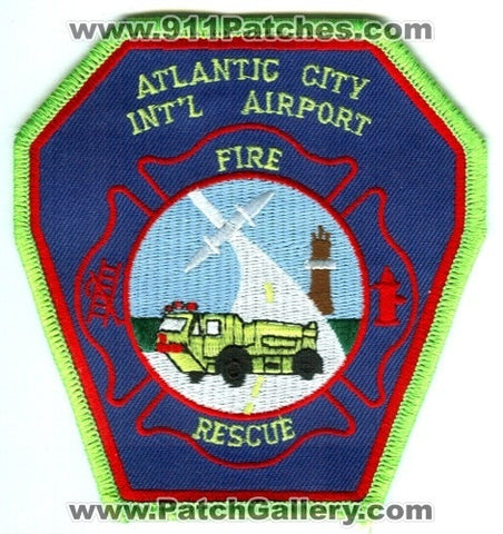Atlantic City International Airport Fire Rescue Department Patch New Jersey NJ