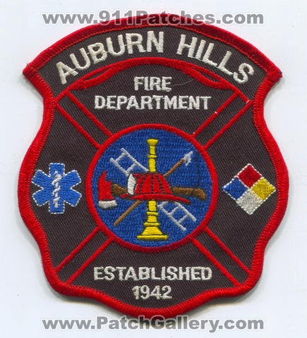 Auburn Hills Fire Department Patch Michigan MI