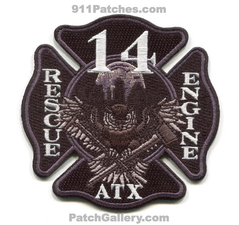 Austin Fire Department Station 14 Engine Rescue Patch Texas TX