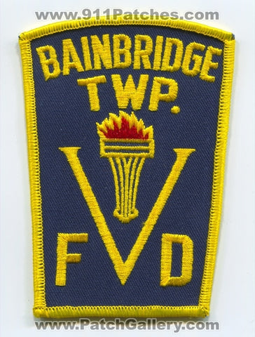 Bainbridge Township Volunteer Fire Department Patch Ohio OH