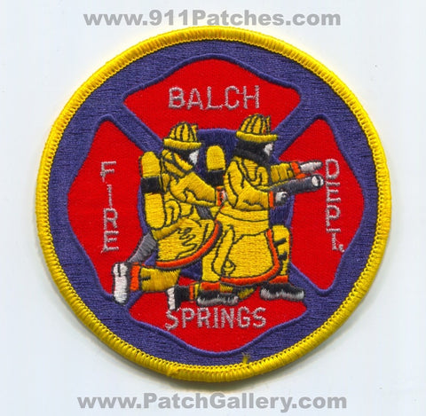 Balch Springs Fire Department Patch Texas TX