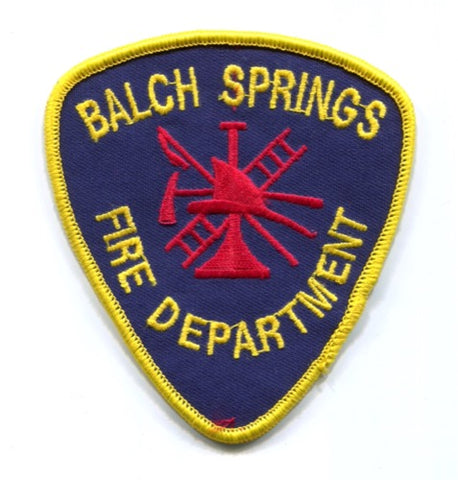Balch Springs Fire Department Patch Texas TX
